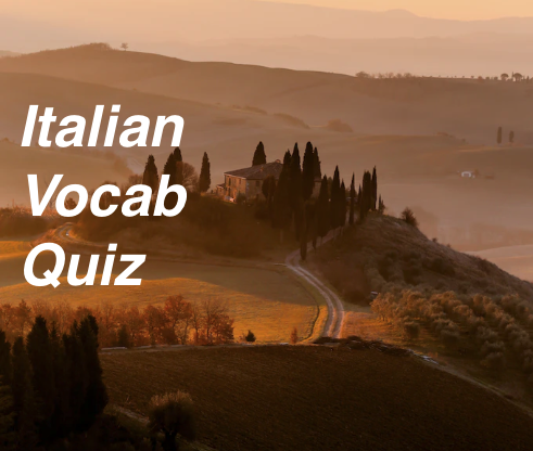 Italian Vocab Quiz