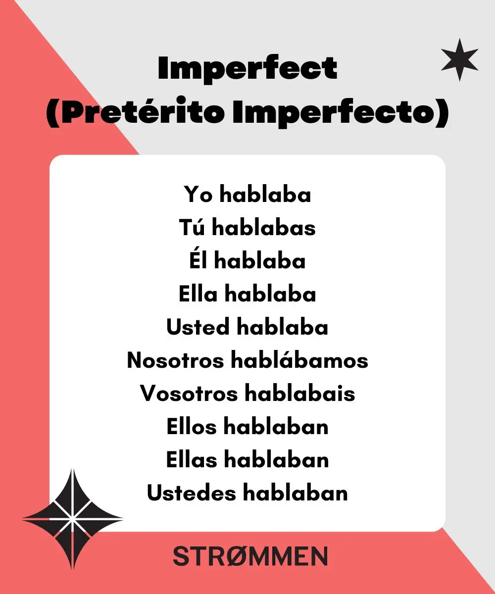 18 Spanish Tenses - Imperfect
