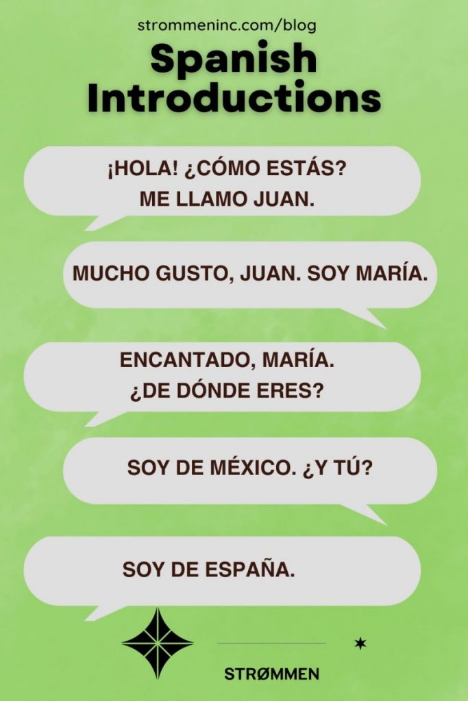 Mastering Spanish Introductions How to say Hi in Spanish Strømmen Language Classes