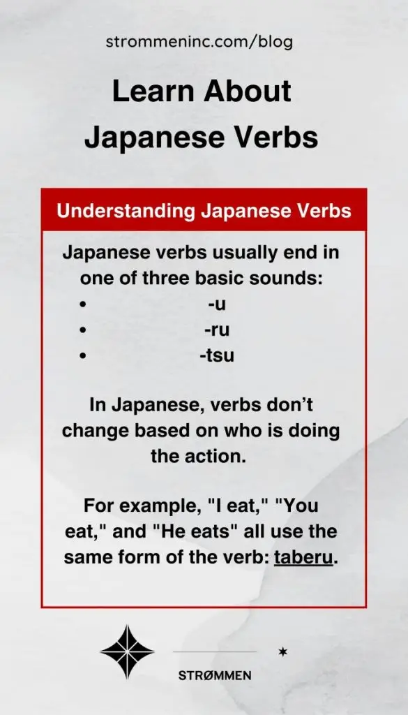 Japanese Verbs