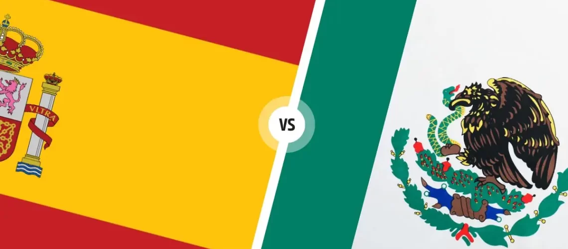 Spain Spanish and Mexican Spanish