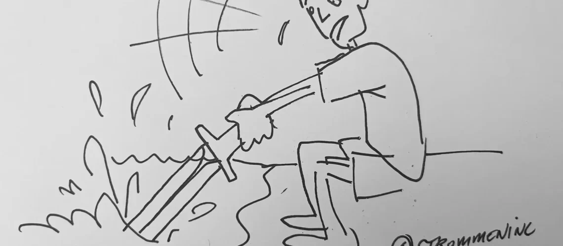 Un Coup d'épée dans l'eau - French Idiom meaning