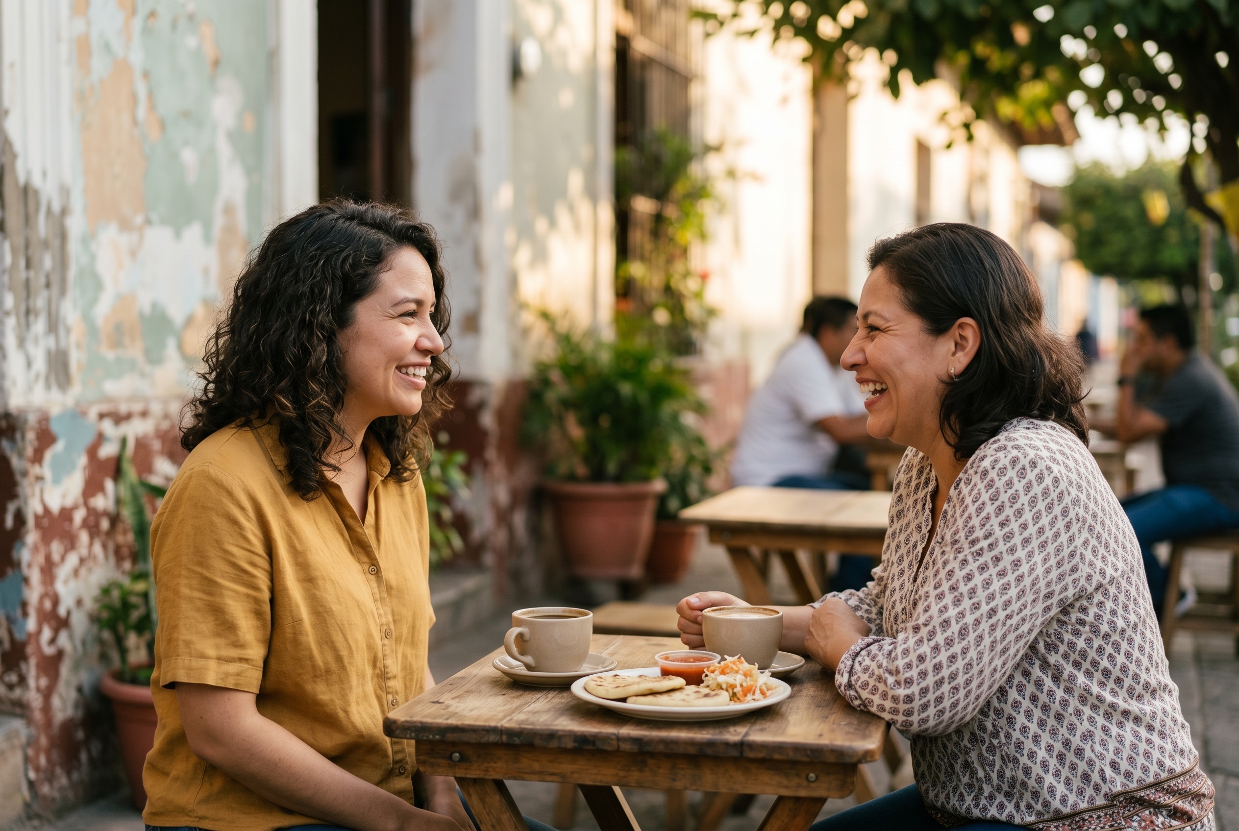 Salvadoran Spanish tutor and student in conversation — Strommen
