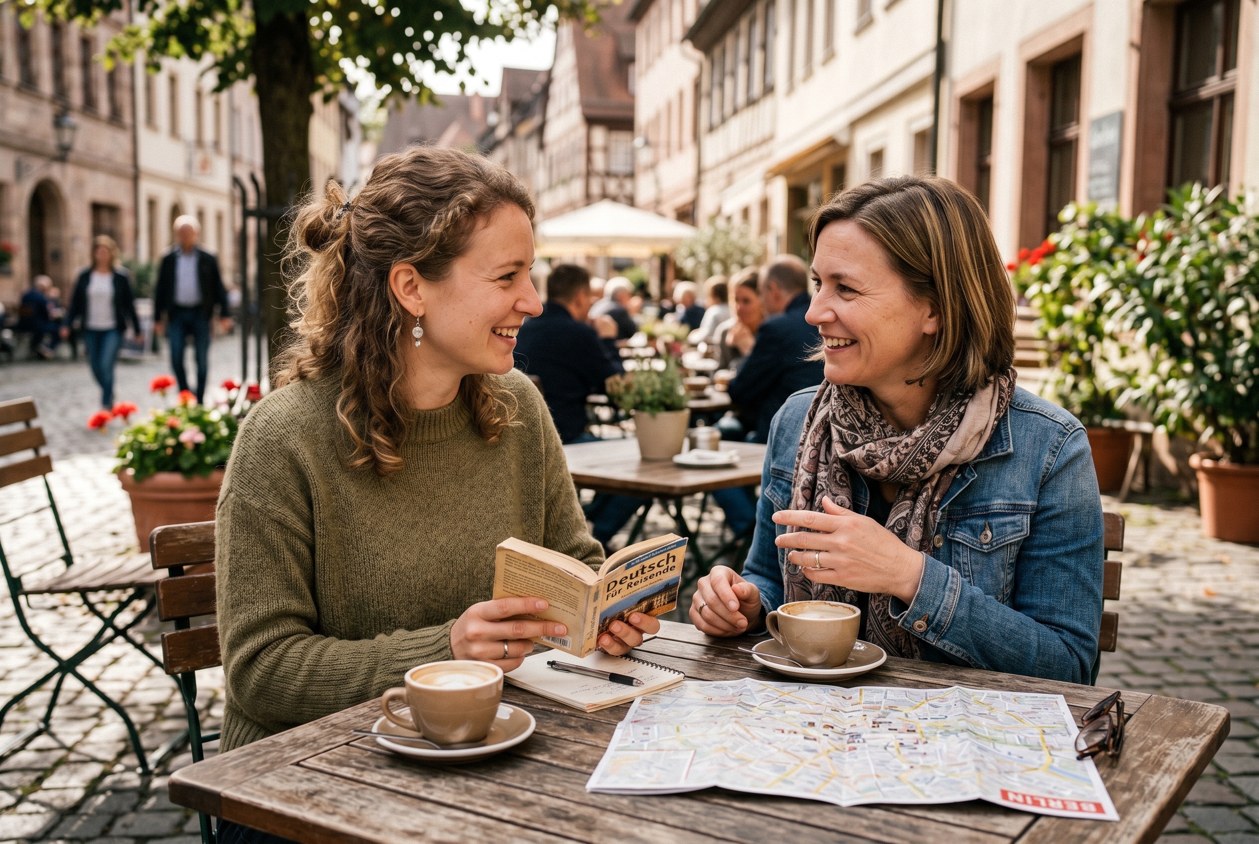 German tutor preparing a traveler for a trip to Germany or Austria
