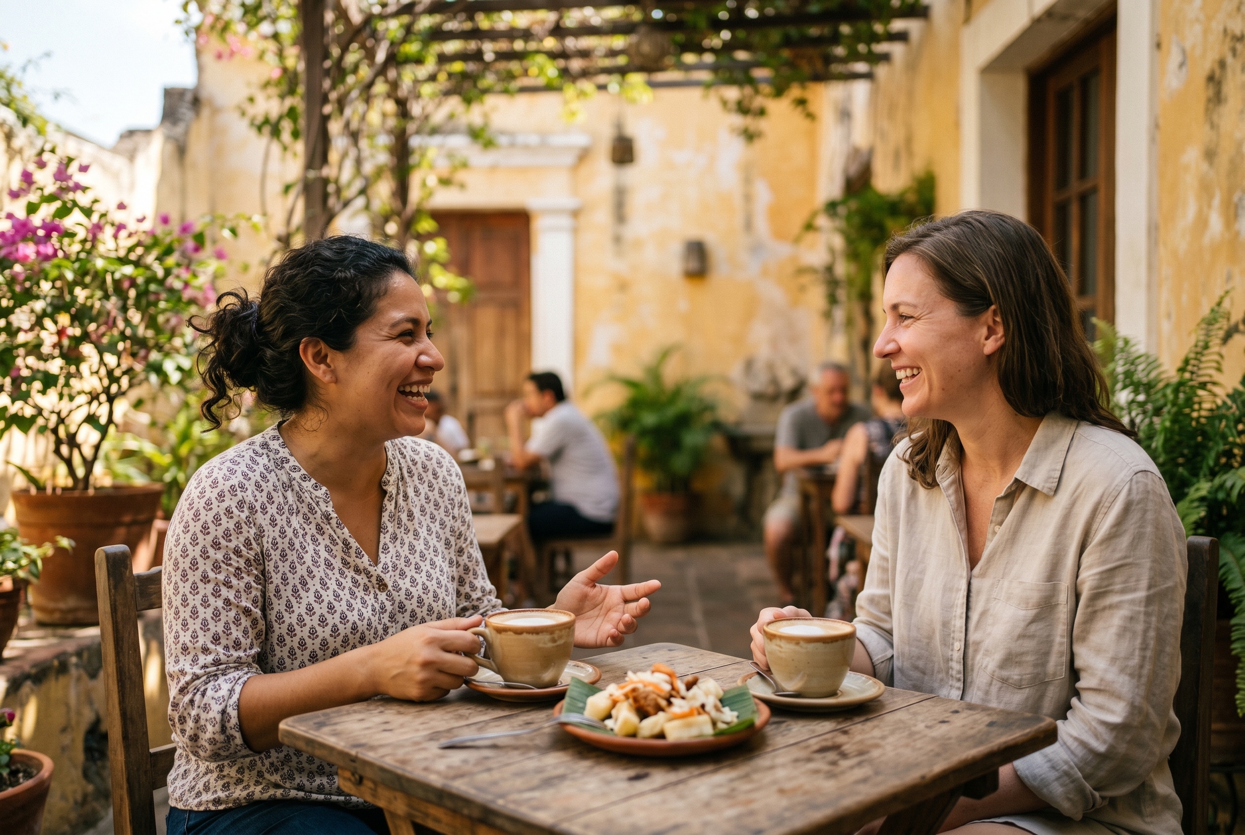 Nicaraguan Spanish tutor and student in conversation — Strommen